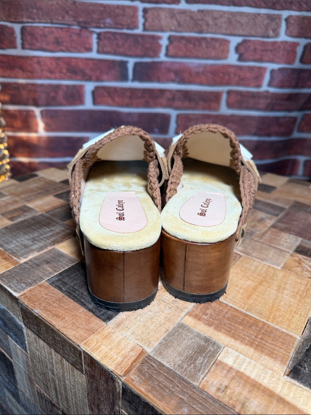 👞 Sol Caleyo Handmade Spanish Platform Clogs – Tan – 40 EU - Picture 10 of 11